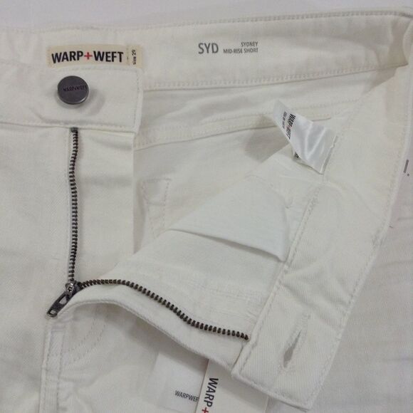 Warp+Weft Sydney Roll Cuff Denim Shorts Size 29 - Picture 4 of 8